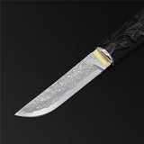 The Black Tortoise Damascus Steel Fixed Blade