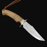 The Wanderer Damascus Steel Fixed Blade