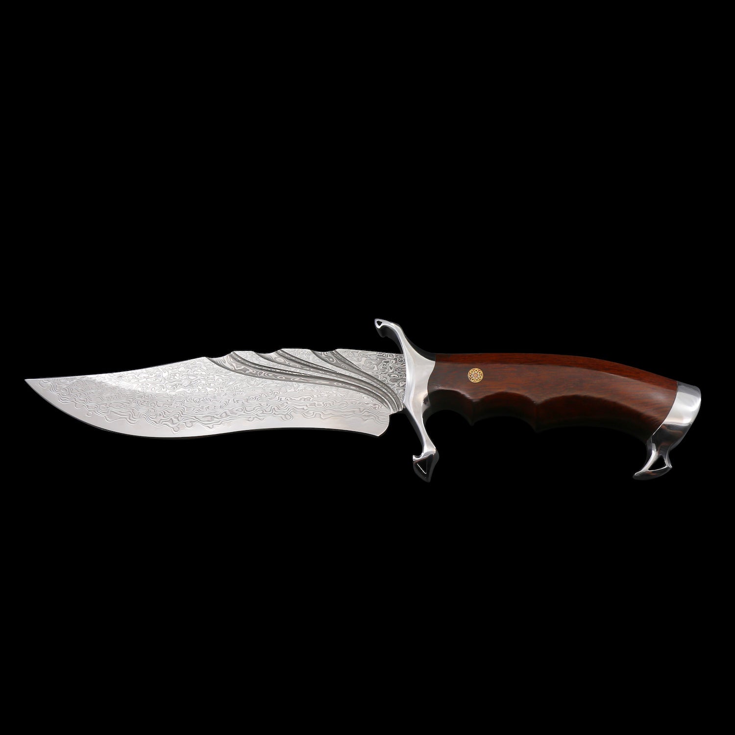 The Trigger Damascus Steel Fixed Blade