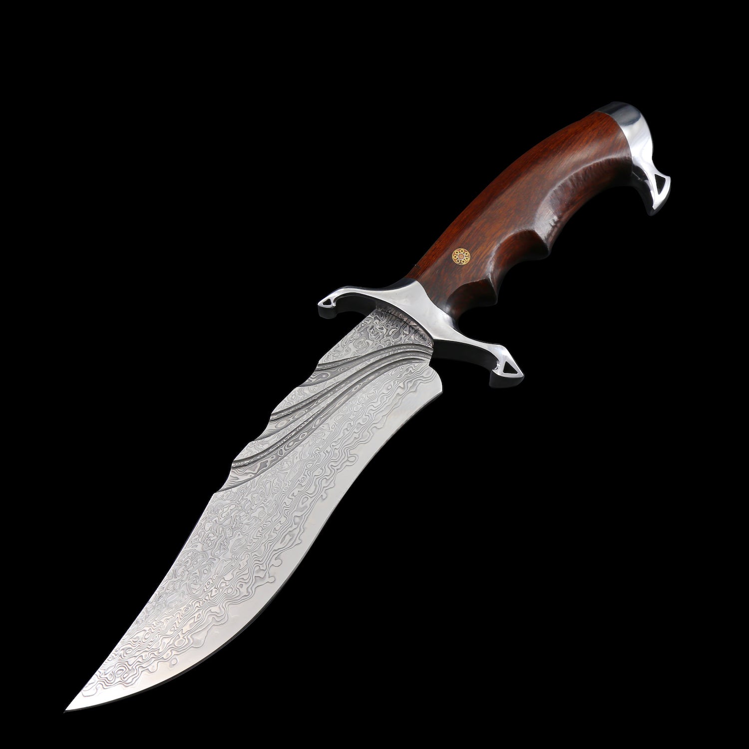 The Trigger Damascus Steel Fixed Blade