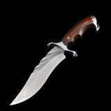 The Trigger Damascus Steel Fixed Blade