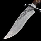The Trigger Damascus Steel Fixed Blade