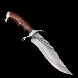 The Trigger Damascus Steel Fixed Blade