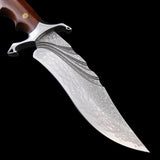 The Trigger Damascus Steel Fixed Blade