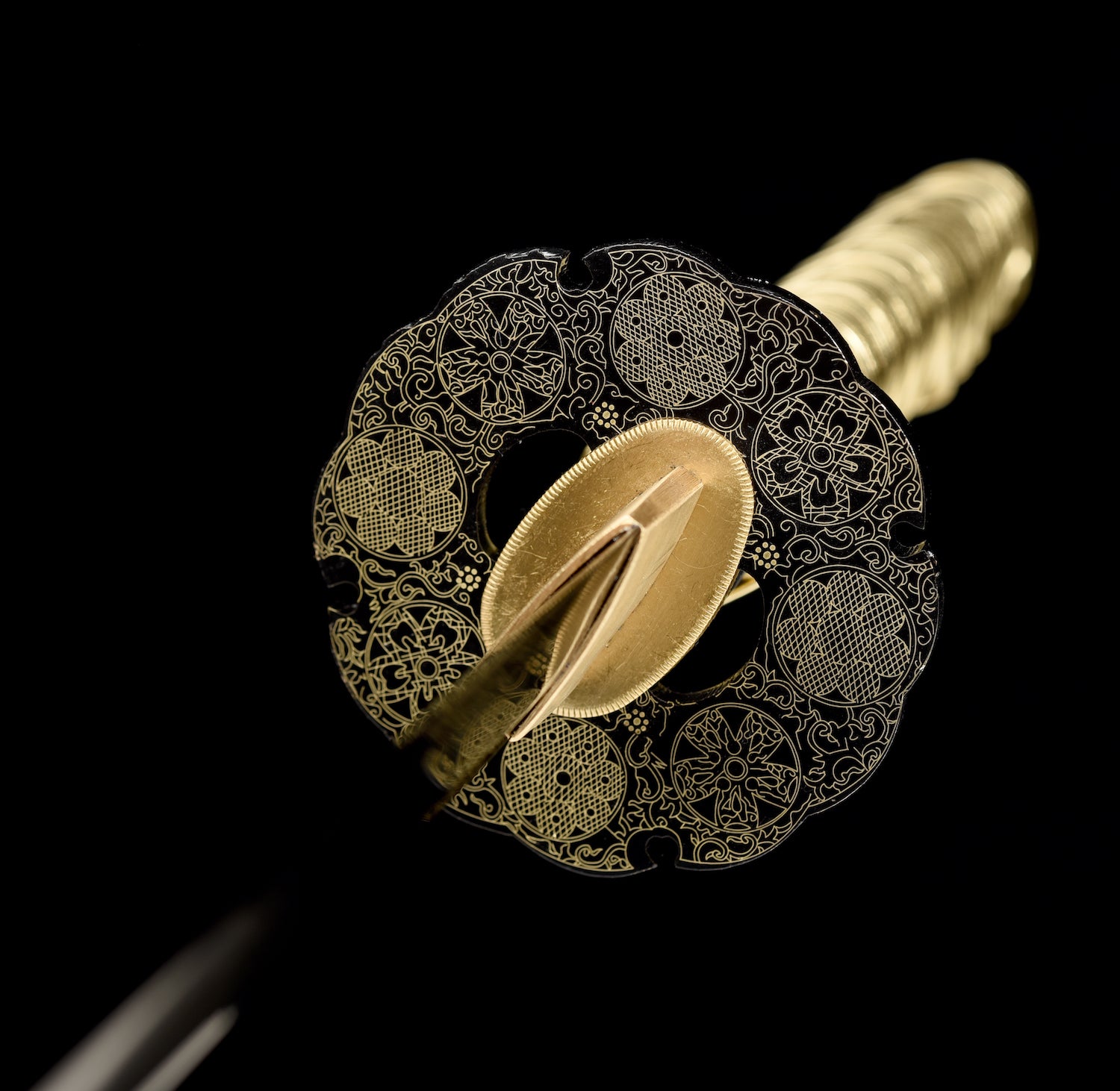 The Golden Sakura Handmade Katana Manganese Steel-Romance of Men