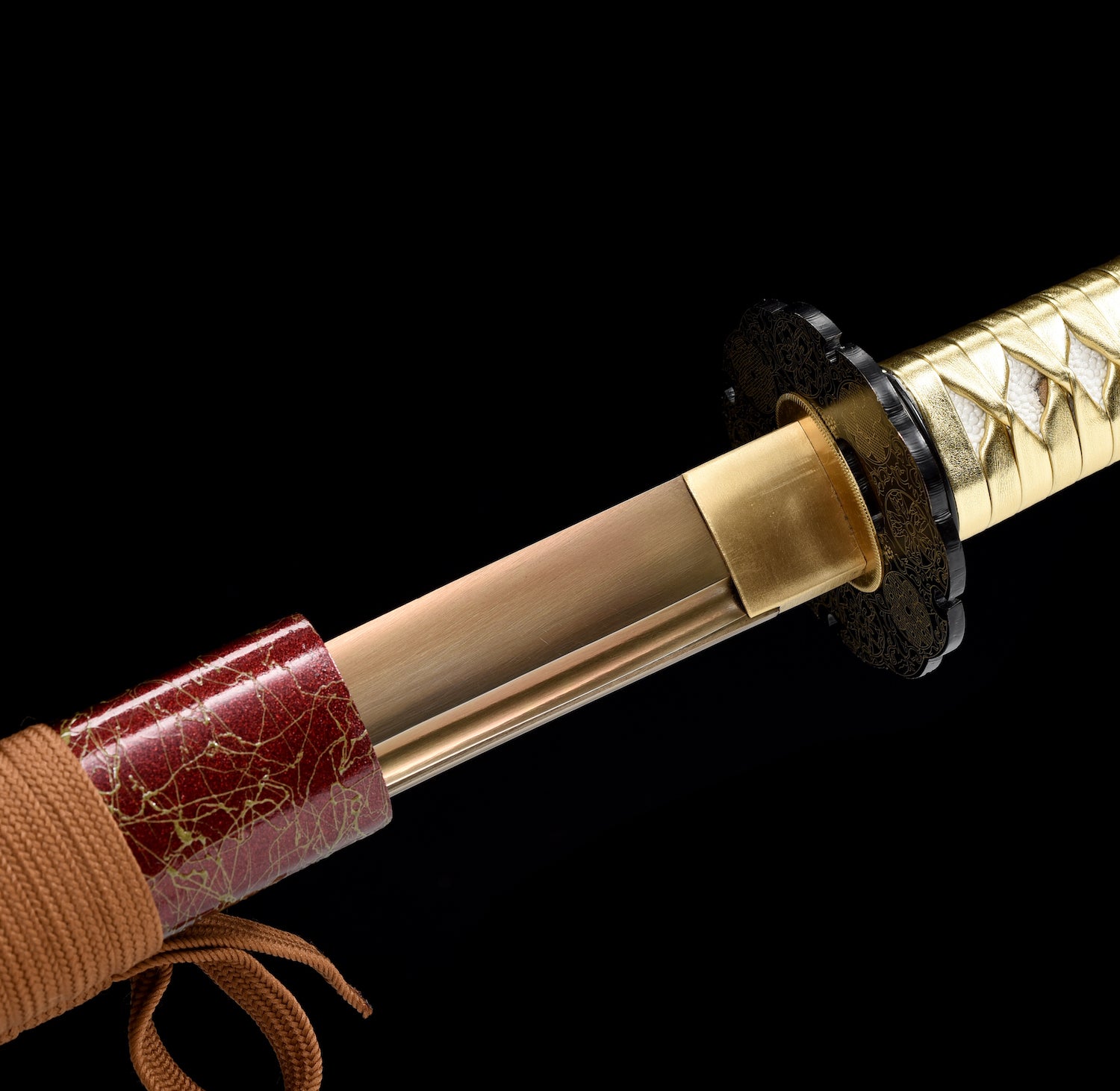 The Golden Sakura Handmade Katana Manganese Steel-Romance of Men