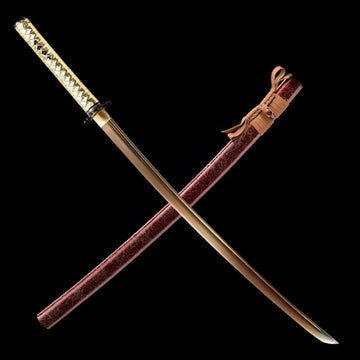 The Golden Sakura Handmade Katana Manganese Steel-Romance of Men