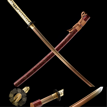 The Golden Sakura Handmade Katana Manganese Steel-Romance of Men