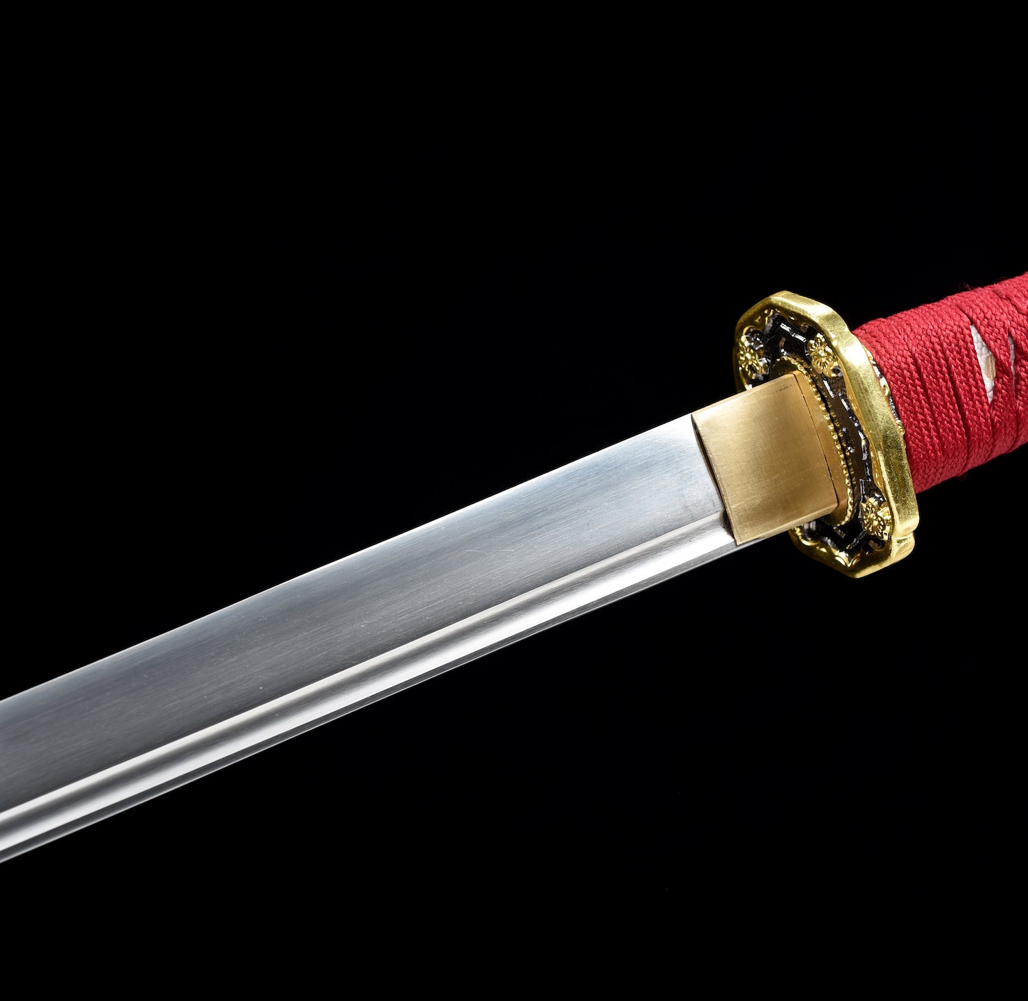 The Red Sakura Handmade Ninjato Manganese Steel-Romance of Men