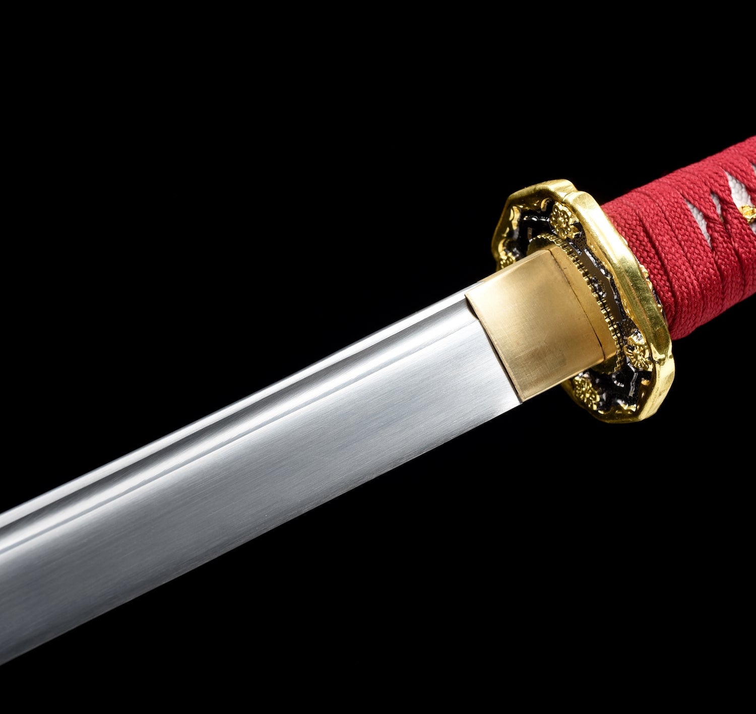 The Red Sakura Handmade Ninjato Manganese Steel-Romance of Men