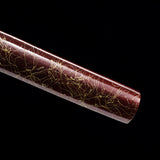 The Red Sakura Handmade Ninjato Manganese Steel-Romance of Men