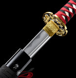 The Kuroi Hanabi Handmade Katana 1060 Carbon Steel-Romance of Men