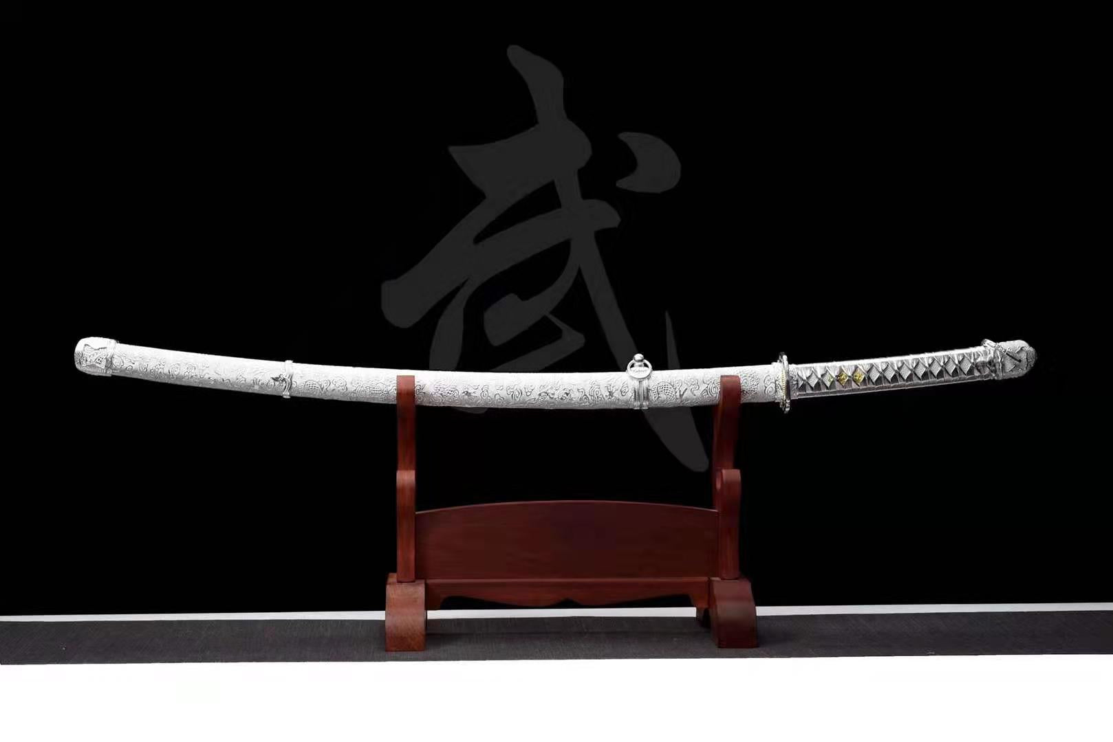 The komandona Handmade Katana Spring Steel-Romance of Men