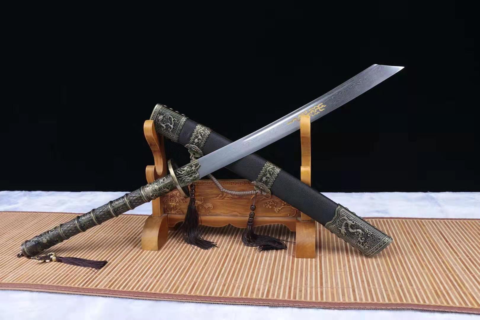 The Kokitei Handmade Chinese Dao Pattern Steel-Romance of Men