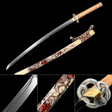 The Shirubasunekukatto Handmade Katana Extra Sharp Double Bo-Hi Spring Steel