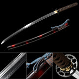 The Maki Handmade Katana Clay Tempered T10 Steel Unokubi-Zukuri
