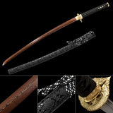 The Samui tsuki Handmade Katana Pattern Steel Unokubi-Zukuri