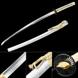 The Niji no senshi Handmade Katana Extra Sharp Spring Steel Unokubi-Zukuri