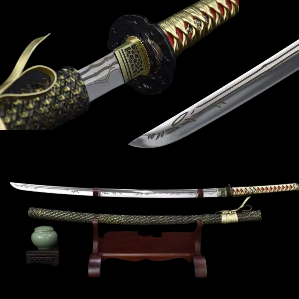 Goruden banbu Handmade Katana 7Cr17MOV Stainless Steel-Romance of Men
