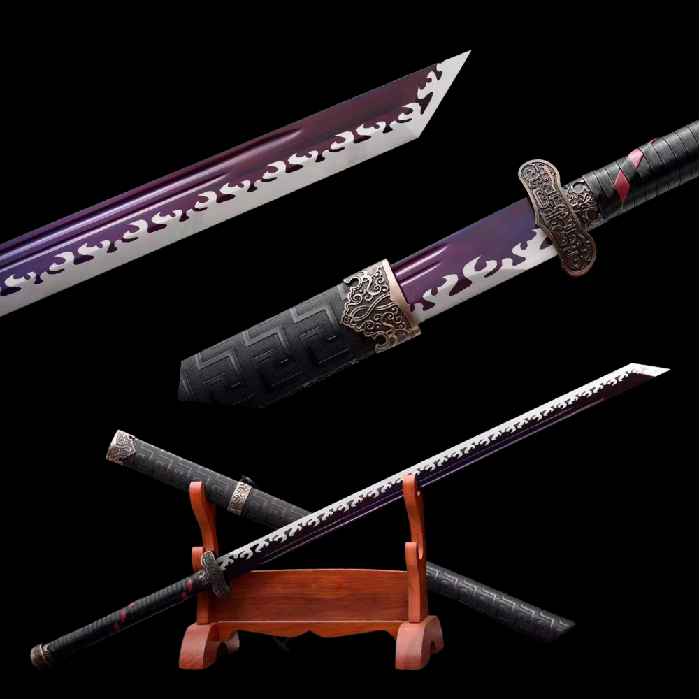 The Burakku Handmade Chinese Dao Manganese Steel-Romance of Men