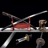 The Hanko Handmade Katana Clay Tempered T10 Steel