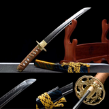 The Gorudo Ume Handmade Tanto Katana Clay Tempered T10 Steel
