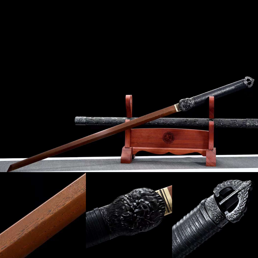 The Ruyi Gorudenfupu Handmade Ninjato Pattern Steel