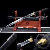 The Bokko Handmade Katana Wakizashi Clay Tempered T10 Steel