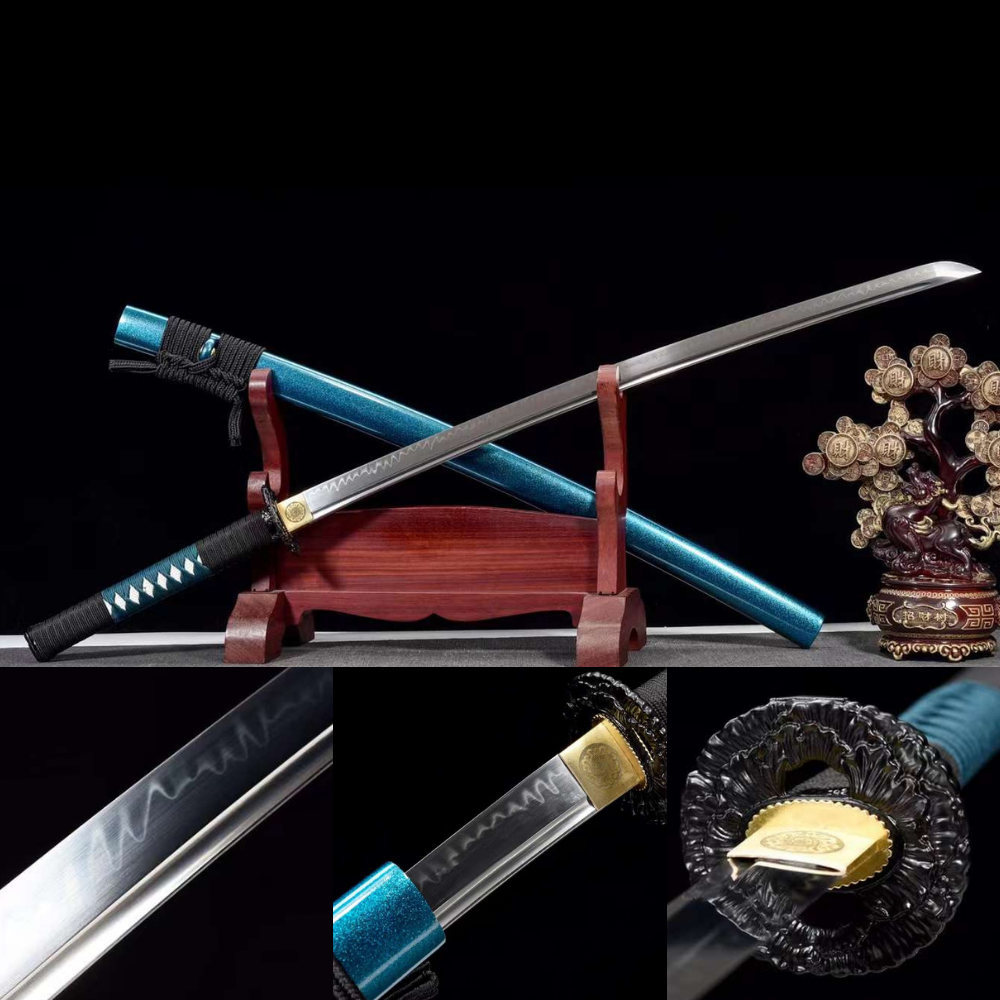 The Gosutosavu anto Handmade Katana Clay Tempered T10 Steel
