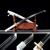 The Kamonconen Handmade Katana Wakizashi Clay Tempered T10 Steel