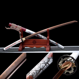 The Suzawa Eiyuki Handmade Katana Clay Tempered Pattern Steel