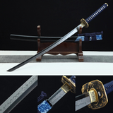 The Kage Noakuma Handmade Katana Clay Tempered T10 Steel