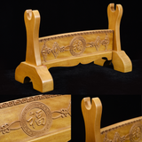 Brown Fortune Solid Wood Single Tier Katana Stand