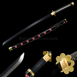 Shusui Zoro Katana One Piece T10 Steel Black blade