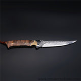 The fox damascus fixed blade knife 26CM-Romance of Men