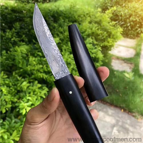 The okamoto warrior damascus pocket samurai knife 20 CM-Romance of Men