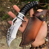 The vulture damascus fixed blade knife 21 CM-Romance of Men