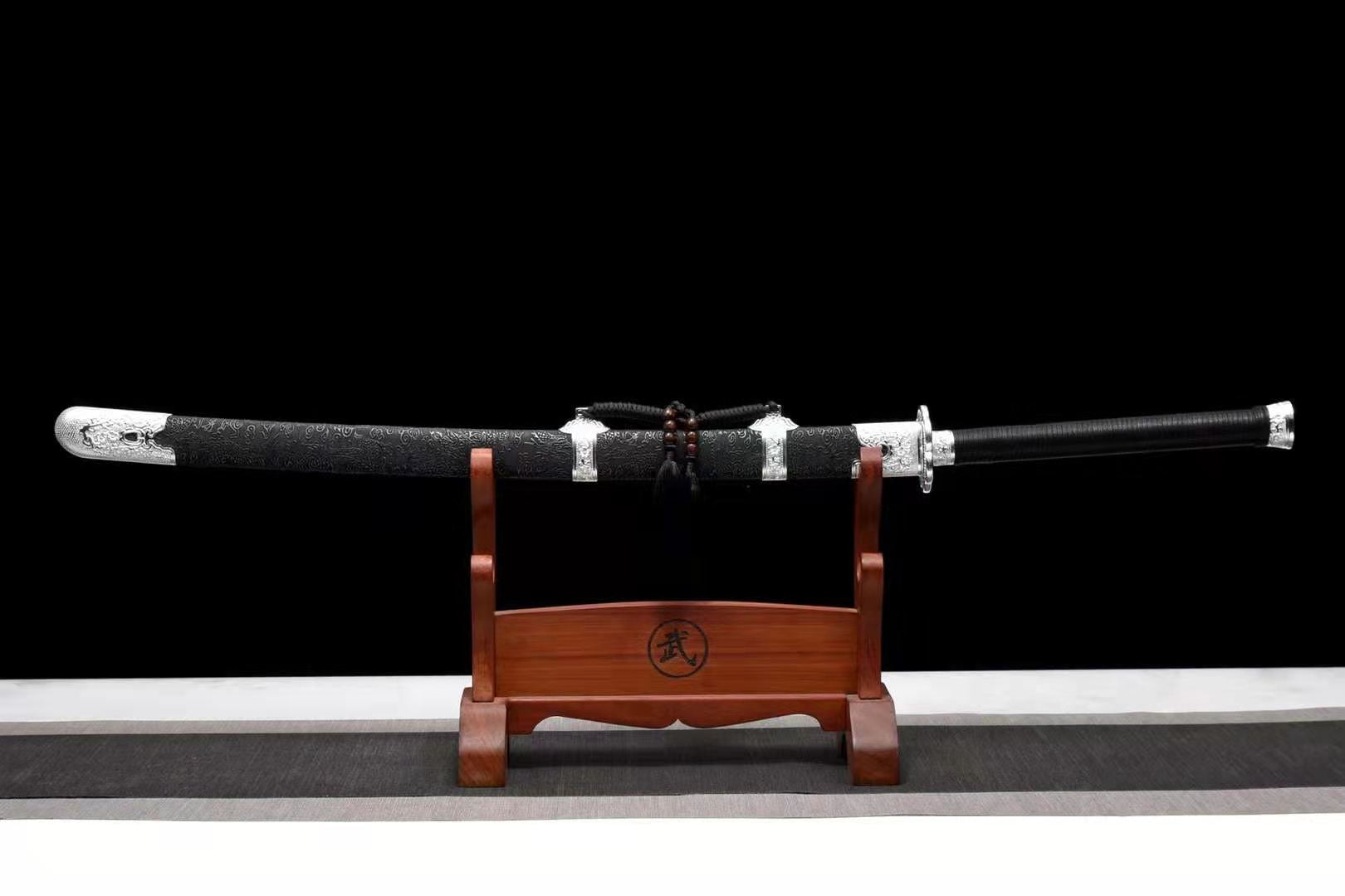 The Saya Naikuroi Handmade Chinese Dao Manganese Steel-Romance of Men