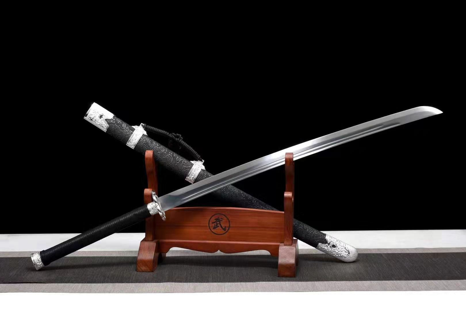The Saya Naikuroi Handmade Chinese Dao Manganese Steel-Romance of Men