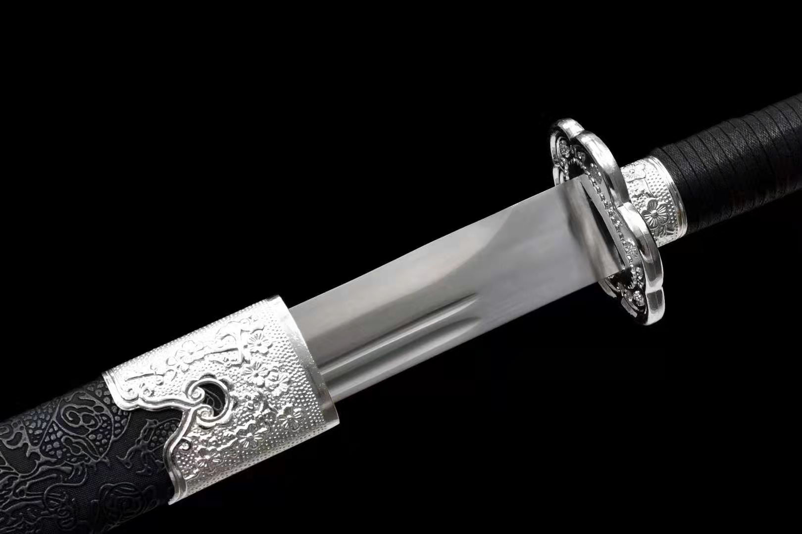 The Saya Naikuroi Handmade Chinese Dao Manganese Steel-Romance of Men