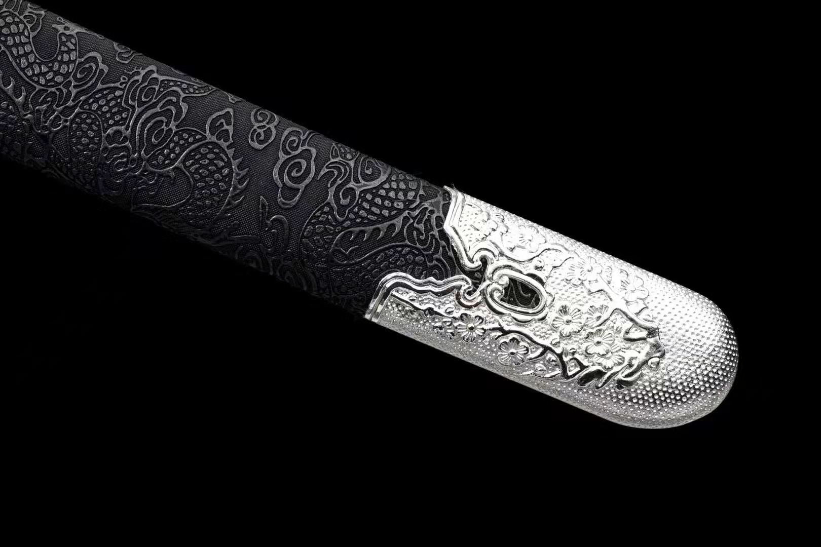 The Saya Naikuroi Handmade Chinese Dao Manganese Steel-Romance of Men