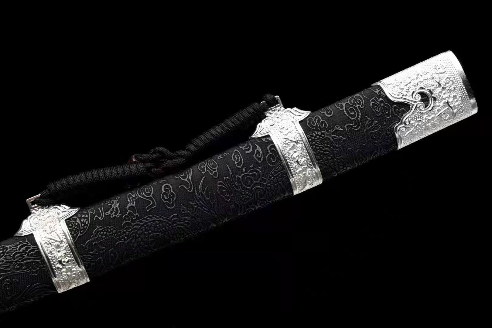 The Saya Naikuroi Handmade Chinese Dao Manganese Steel-Romance of Men
