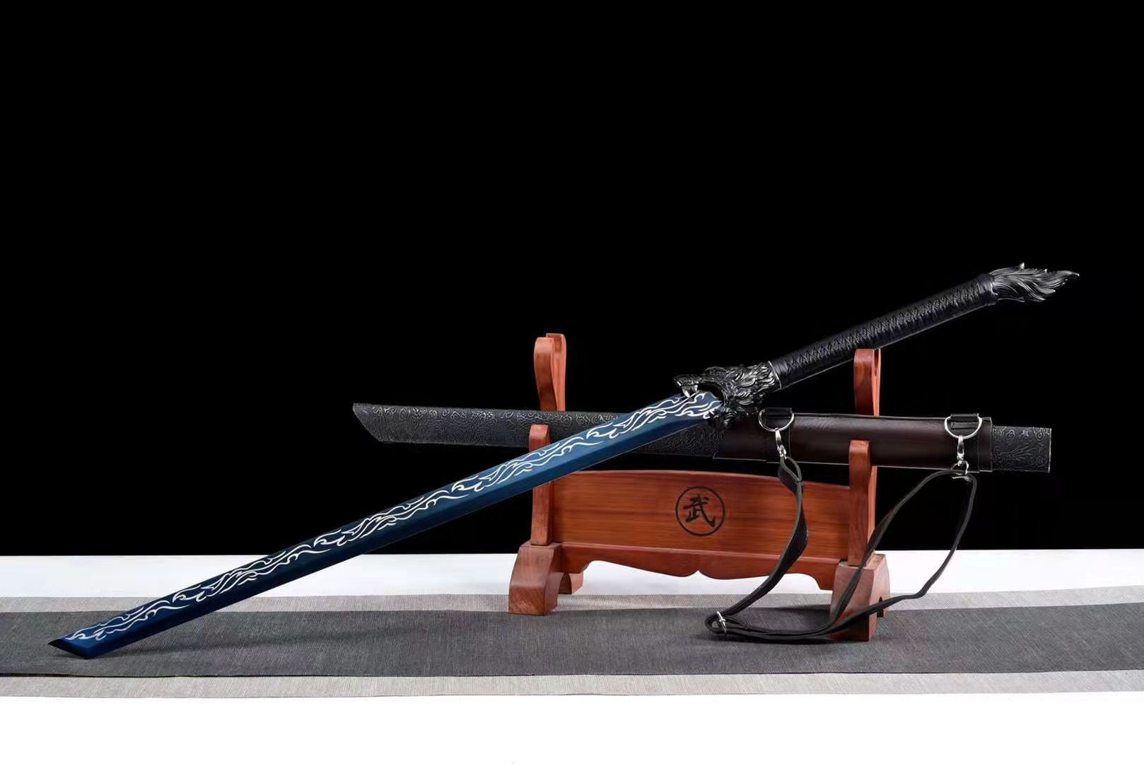 The Hito Tatakau Handmade Ninjato Manganese Steel-Romance of Men