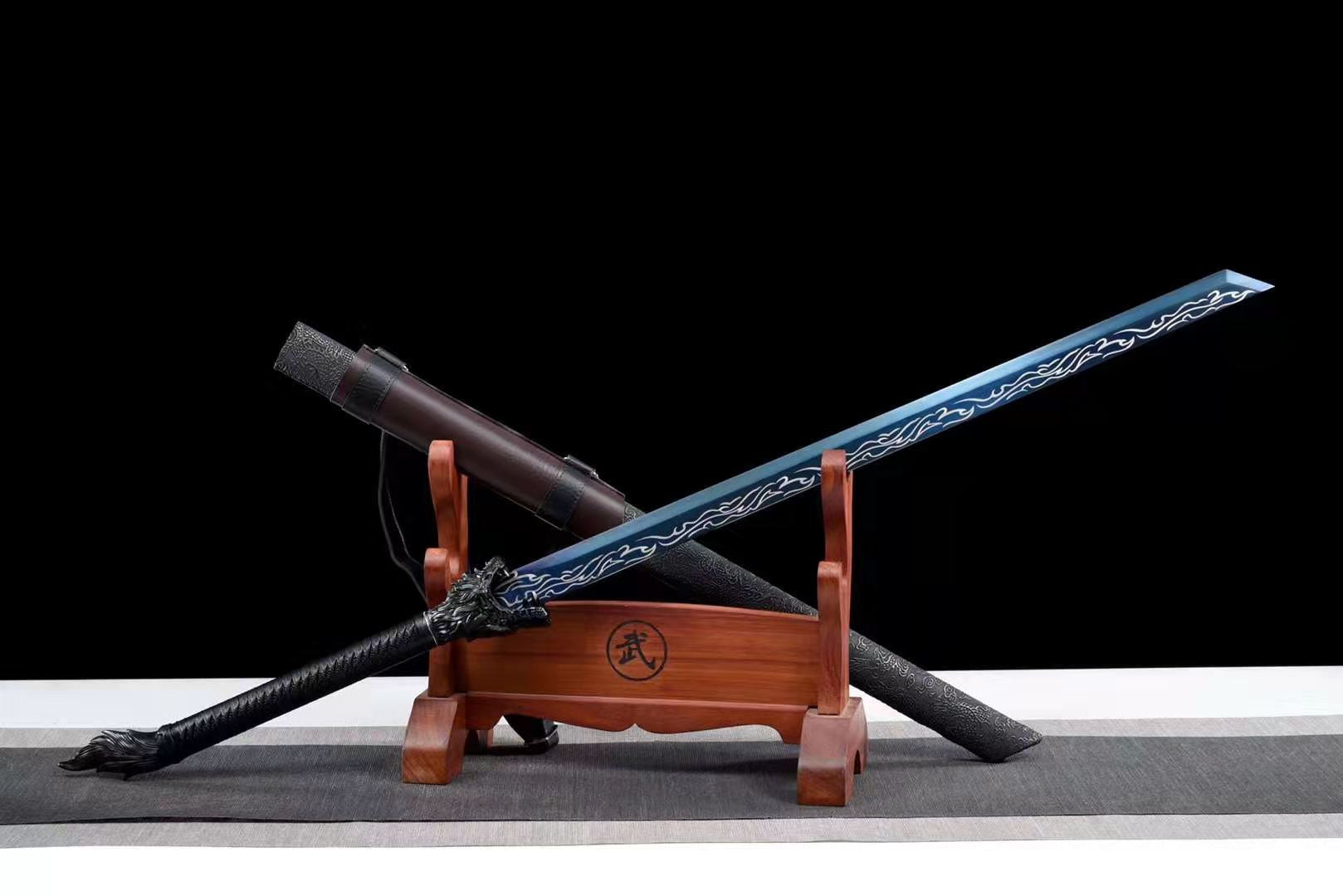 The Hito Tatakau Handmade Ninjato Manganese Steel-Romance of Men