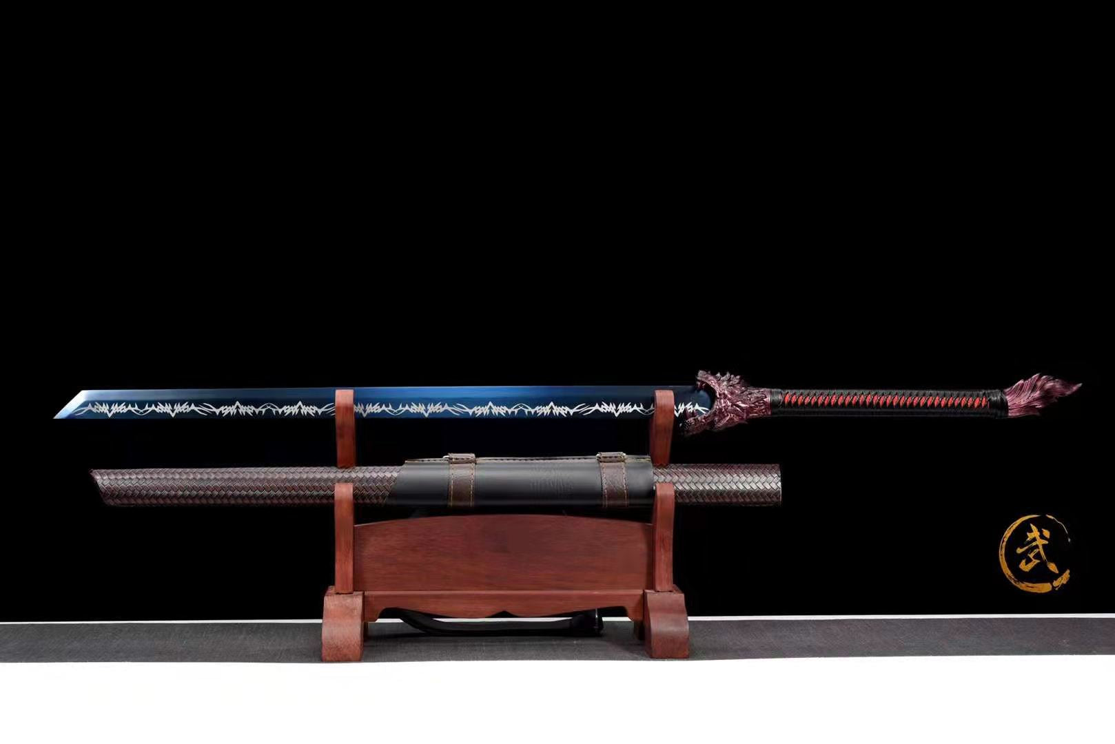 The Tsuki Okamu Handmade Ninjato Manganese Steel-Romance of Men