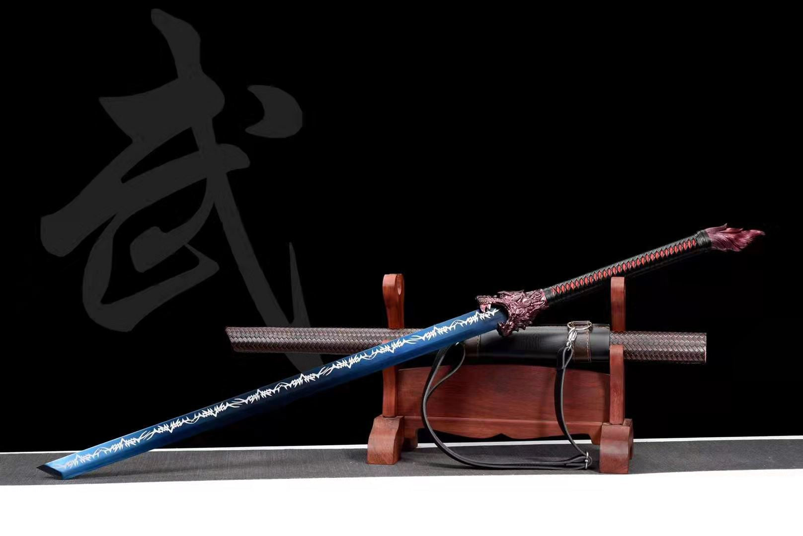 The Tsuki Okamu Handmade Ninjato Manganese Steel-Romance of Men