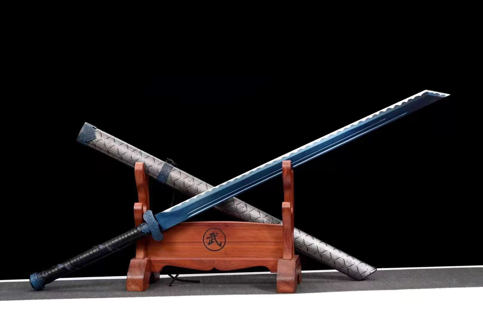 The Tenjiku Kaijin Handmade Ninjato Manganese Steel-Romance of Men