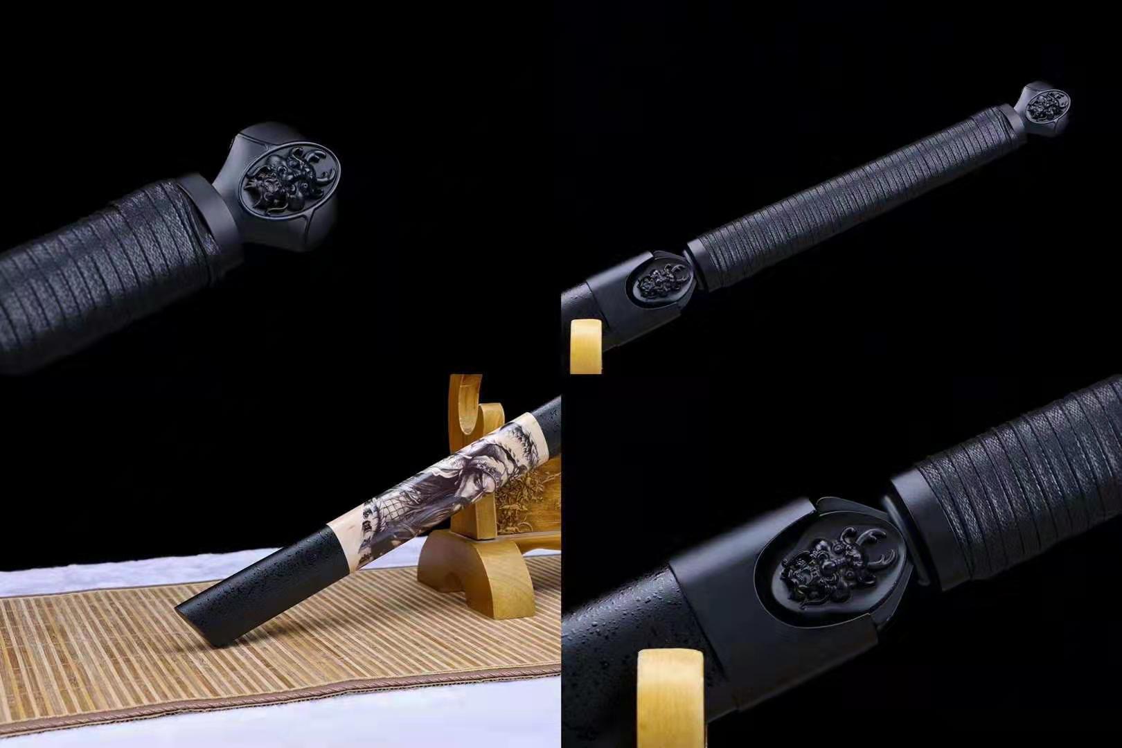 The Jaguchi To Koda Handmade Ninjato Spring Steel-Romance of Men