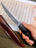 The Orchid Damascus Steel Fixed Blade
