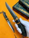 The Shadowless Wootz Damascus Steel Fixed Blade